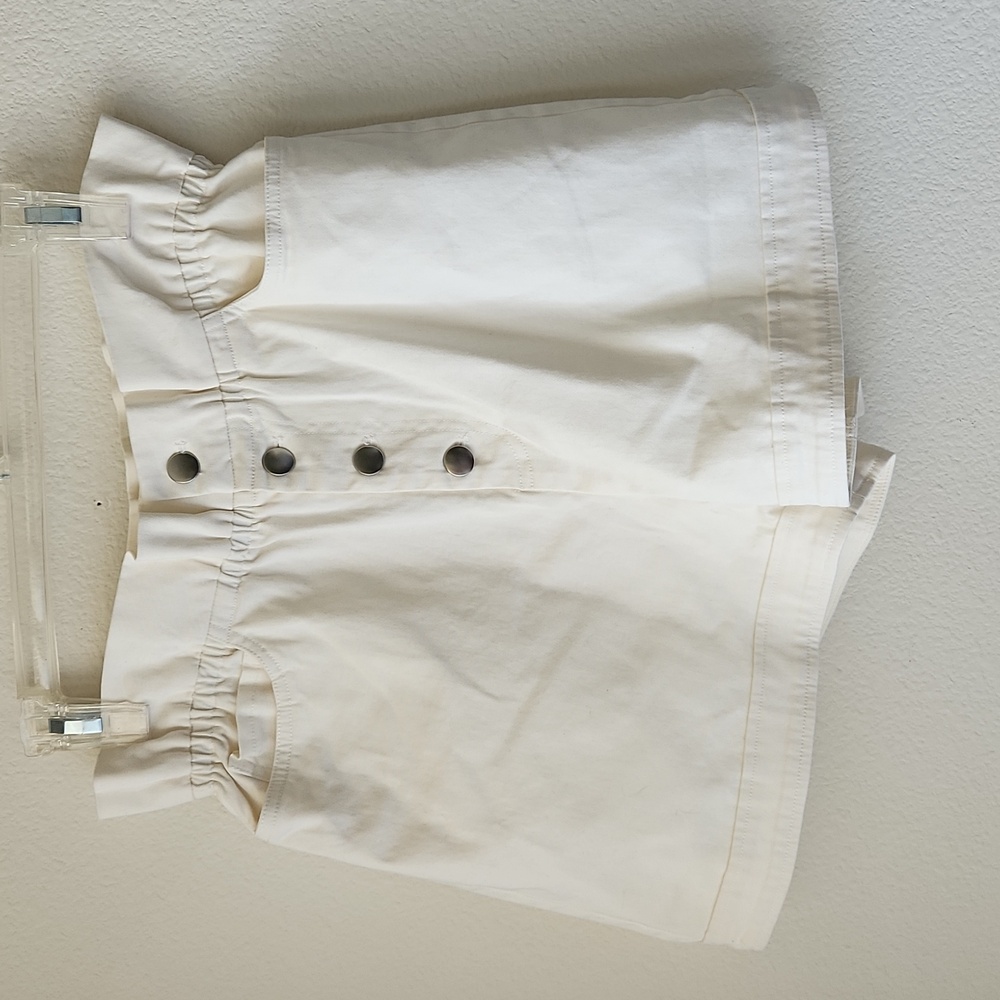Solid & Striped Ashton Paperbag High Rise Shorts brulee white Sz S Pinup Girl - Picture 6 of 14